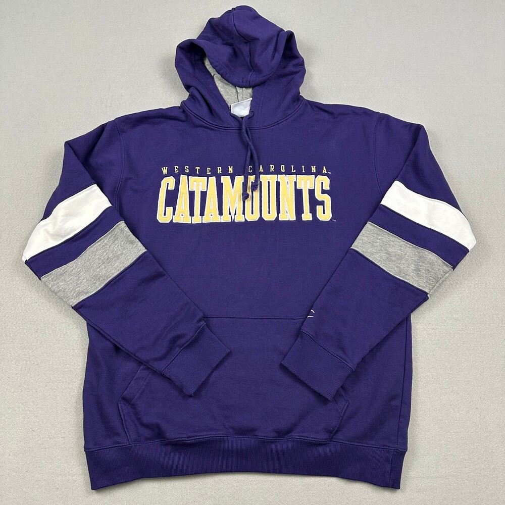 Western Carolina Catamounts Hoodie Men Large Purple Champion Sweatshirt NCAA L